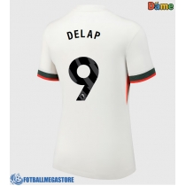 Fotballdrakt Dame Chelsea Liam Delap #9 Bortedrakt 2025-26 Kortermet